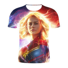 Load image into Gallery viewer, Captain Marvel 3-D T-Shirt