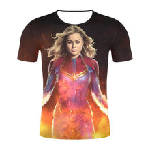 Load image into Gallery viewer, Captain Marvel 3-D T-Shirt