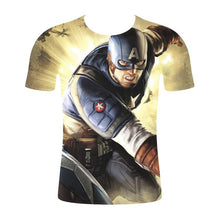 Load image into Gallery viewer, Captain America 3-D T-Shirt