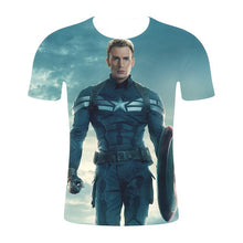 Load image into Gallery viewer, Captain America 3-D T-Shirt
