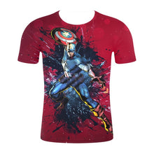 Load image into Gallery viewer, Captain America 3-D T-Shirt