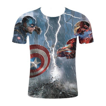 Load image into Gallery viewer, Captain America 3-D T-Shirt