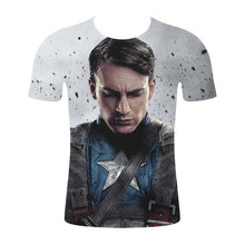 Load image into Gallery viewer, Captain America 3-D T-Shirt