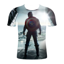 Load image into Gallery viewer, Captain America 3-D T-Shirt