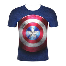 Load image into Gallery viewer, Captain America 3-D T-Shirt