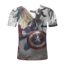 Load image into Gallery viewer, Captain America 3-D T-Shirt