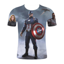 Load image into Gallery viewer, Captain America 3-D T-Shirt