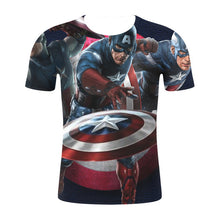Load image into Gallery viewer, Captain America 3-D T-Shirt