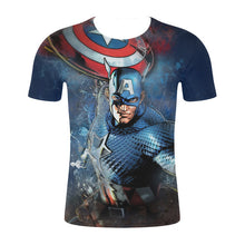 Load image into Gallery viewer, Captain America 3-D T-Shirt
