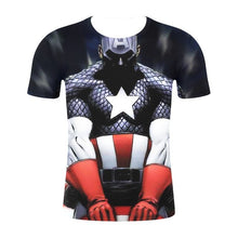 Load image into Gallery viewer, Captain America 3-D T-Shirt