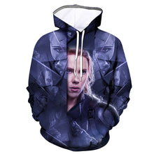 Load image into Gallery viewer, Black Widow 3-D Hoodie