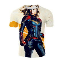 Load image into Gallery viewer, Captain Marvel 3-D T-Shirt