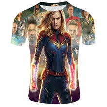 Load image into Gallery viewer, Captain Marvel 3-D T-Shirt
