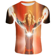 Load image into Gallery viewer, Captain Marvel 3-D T-Shirt