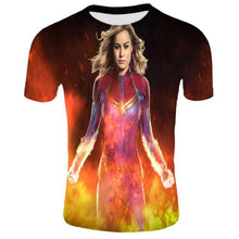 Load image into Gallery viewer, Captain Marvel 3-D T-Shirt
