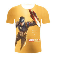 Load image into Gallery viewer, Captain America 3-D T-Shirt